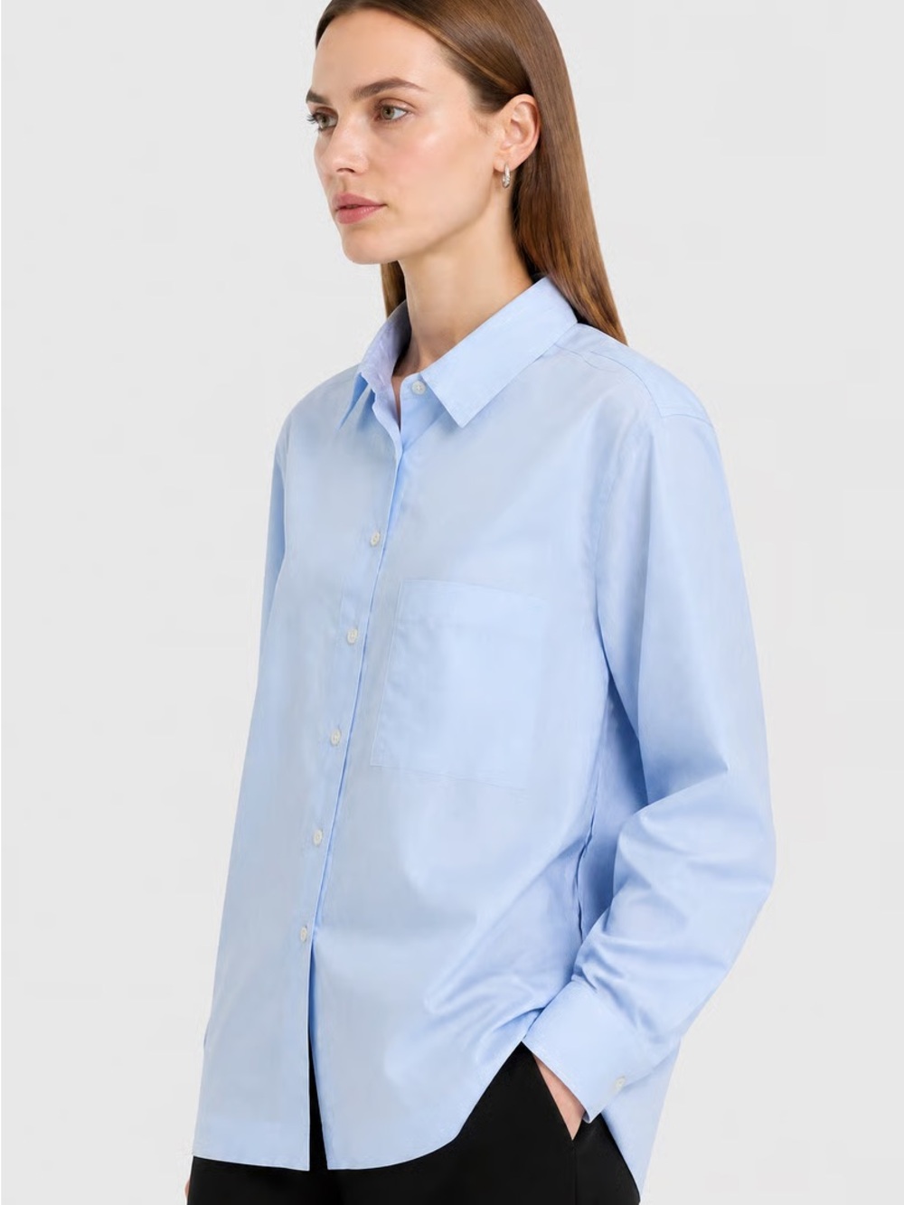 COS Light Blue Mens Button-Down Shirt